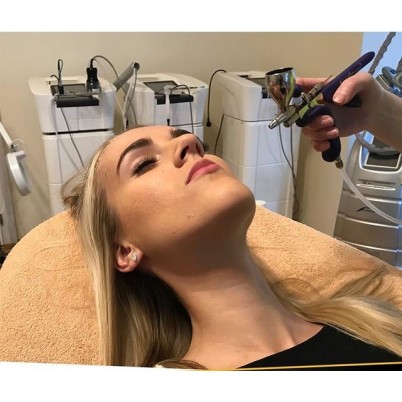 kyslíkový facelifting - tvár